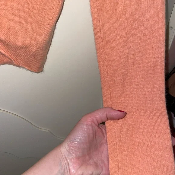 Orange cashmere bebe twist front sweater - Picture 6 of 7